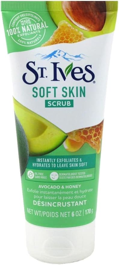 ST. Ives Avocado And Honey Scrub Facial Cleanser - 6oz