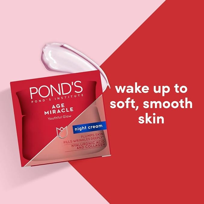 Pond's Age Miracle Day + Night Cream for Youthful Glow, 24-hour wrinkle correcting glow, 45g (Pack of 2 - Image 4