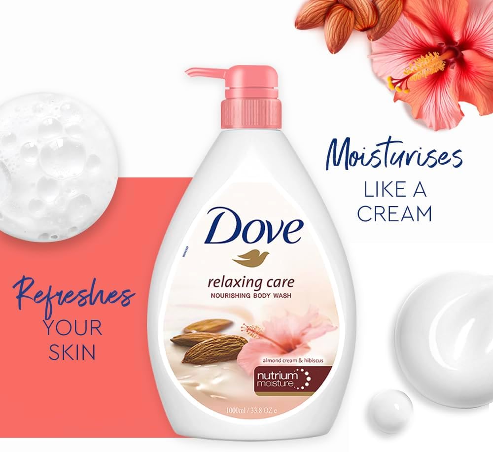 Dove Body Wash 1L (Shea Butter & Vanilla) - Image 3