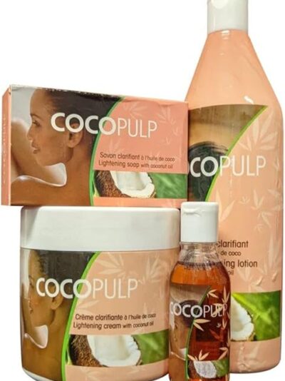 cocopulp set of 4pack lotion,soap,cream,oil