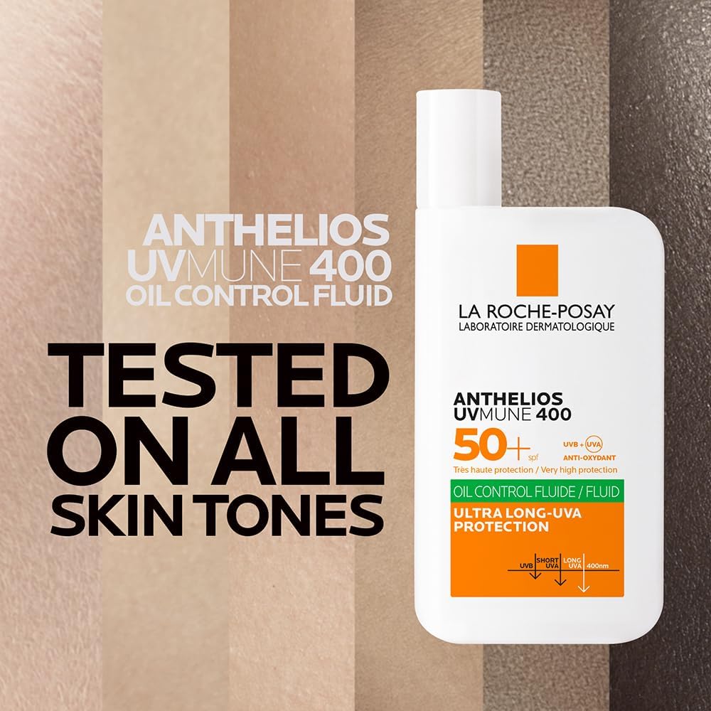 La Roche-Posay Anthelios UVMune 400 Oil Control Invisible Fluid Sunscreen SPF 50+ for Oily Skin for men and women 50ml - Image 3