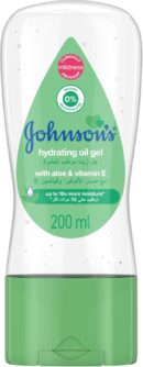 Johnson's Baby Hydrating Oil Gel with Aloe Vera and Vitamin E, 200ml