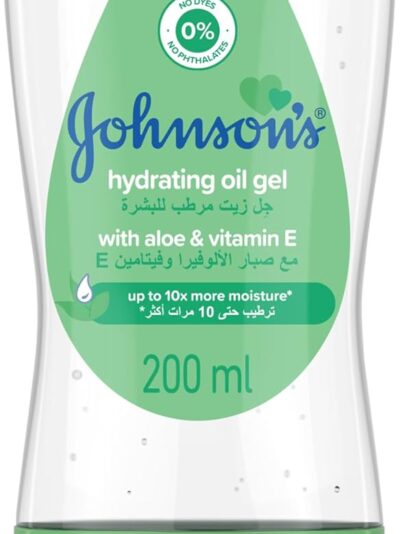 Johnson's Baby Hydrating Oil Gel with Aloe Vera and Vitamin E, 200ml