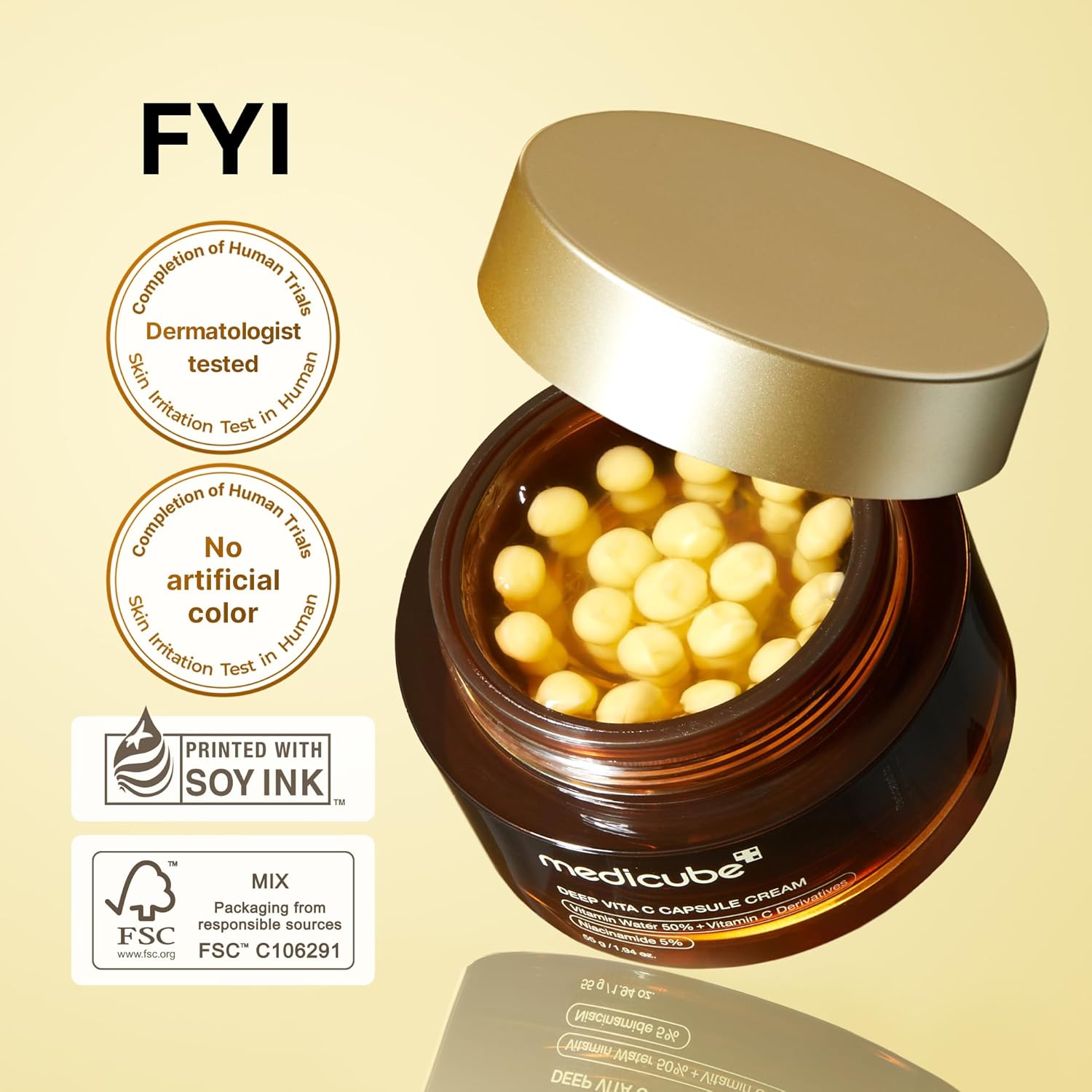 medicube Deep Vitamin C Golden Capsule Face Moisturizer - Image 4