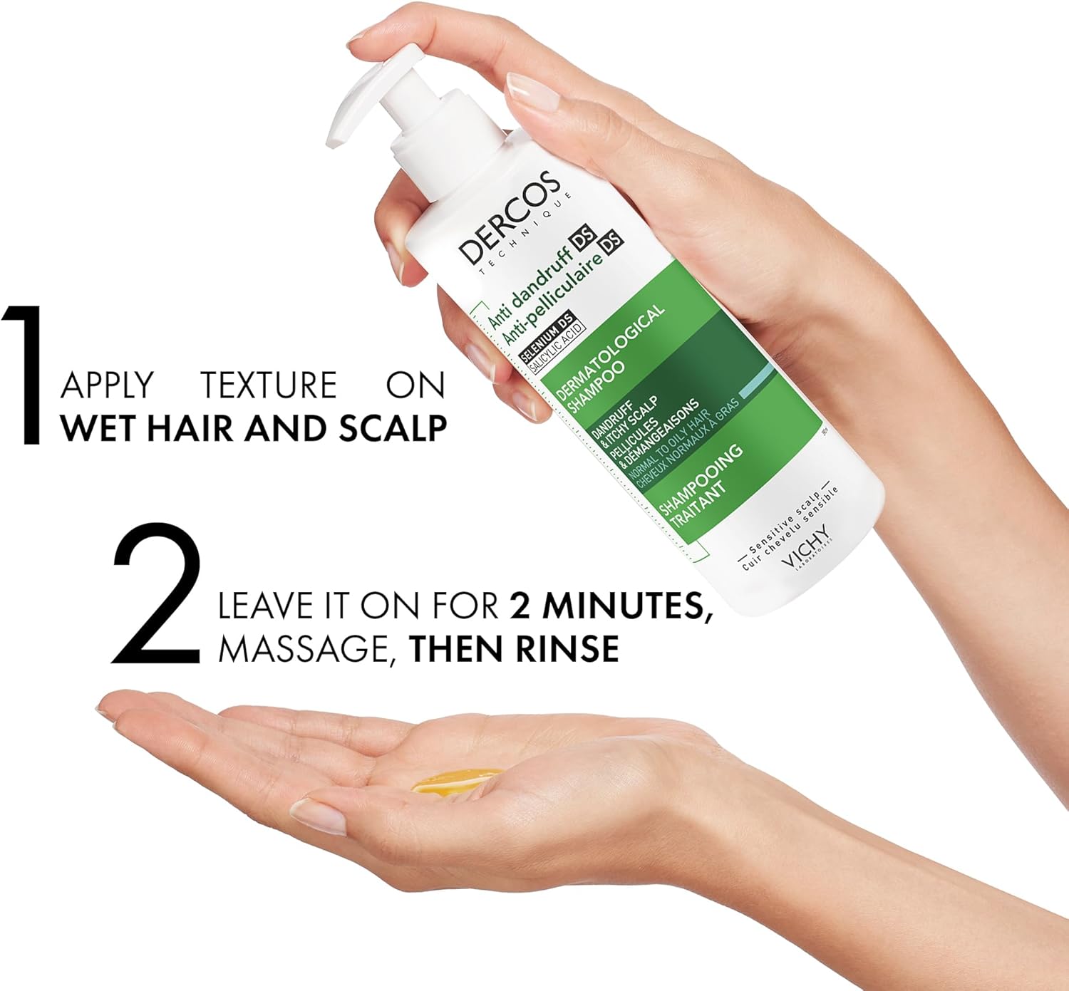 Vichy Dercos Anti Dandruff Shampoo for Normal to Oily hair - Image 2