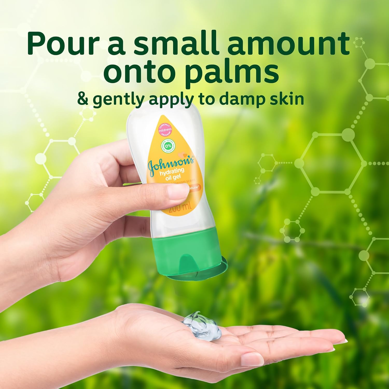 Johnson's Baby Fresh Blossom Hydrating Oil Gel (1x 200ml) - Image 3