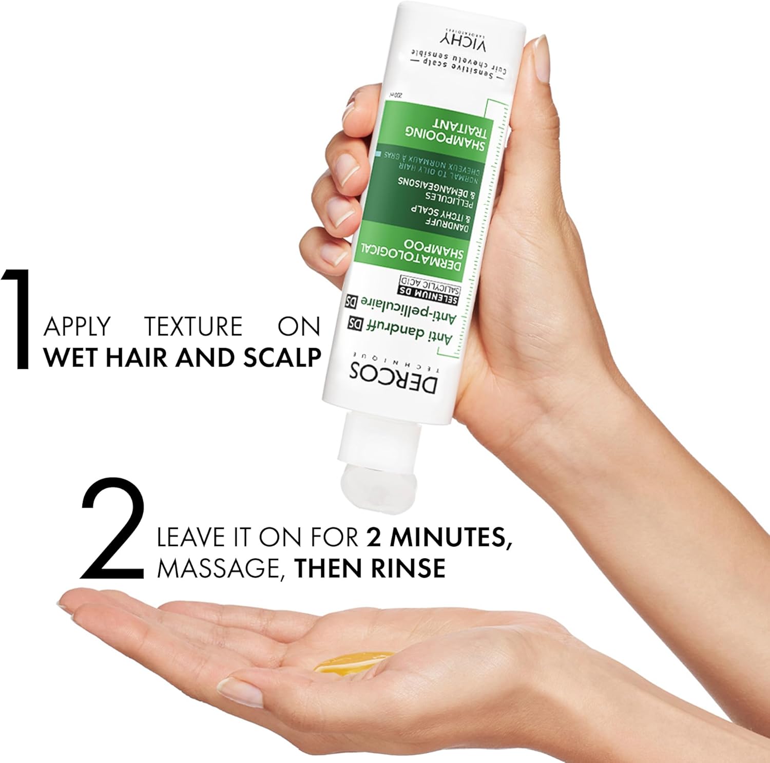 Vichy Dercos Anti Dandruff Shampoo for Normal to Oily hair - Image 2