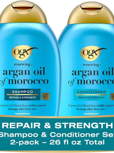 OGX Shampoo & Conditioner Renewing+ Argan Oil Of Morocco (2x 385ml)