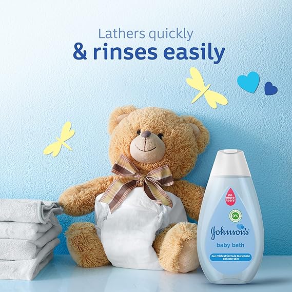 Johnson's Baby No More Tears Gentle Cleansing Bath, 500ml [2X - Image 3