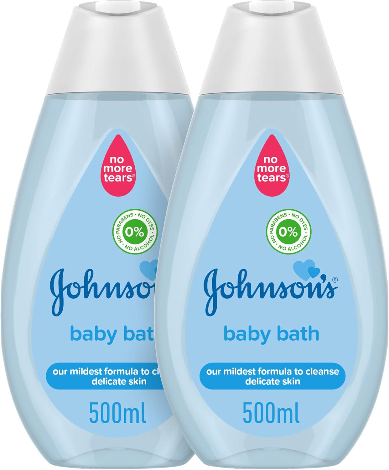 Johnson's Baby No More Tears Gentle Cleansing Bath, 500ml [2X