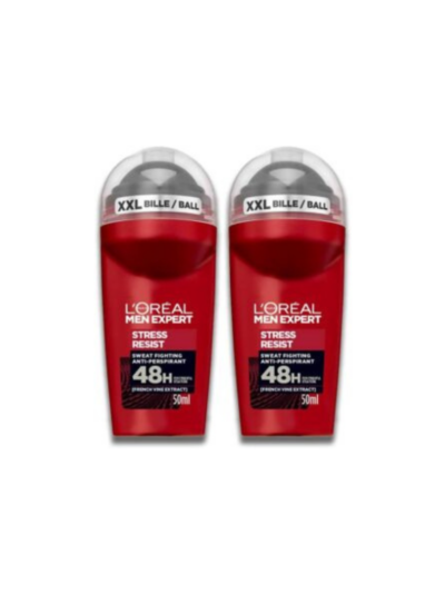 L’Oréal Paris Loreal Men Expert Roll on Stress Resist 50ml (Pack of 2