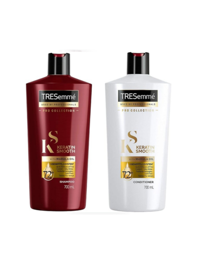 TRESemmé Pro Collection Keratin Smooth Shampoo,700ml and Conditioner,700ml