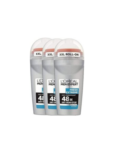 L’Oréal Paris L'Oreal Men's Expert Fresh Extreme Roll-on X 50ml (Pack of 3
