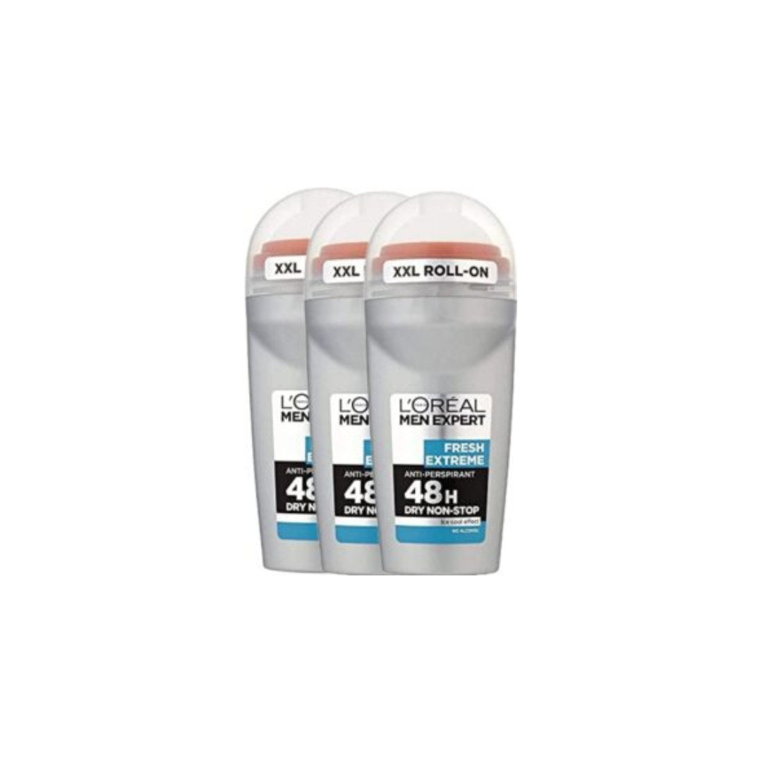 L’Oréal Paris L'Oreal Men's Expert Fresh Extreme Roll-on X 50ml (Pack of 3