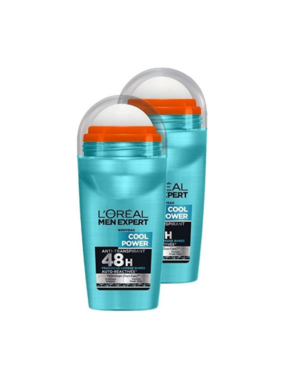 L’Oréal Paris men expert Cool Power Déodorant Bille Homme Pack of 2