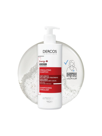Vichy Dercos Energy + Stimulating and Anti Hair Loss Shampoo with Aminexil 400ml