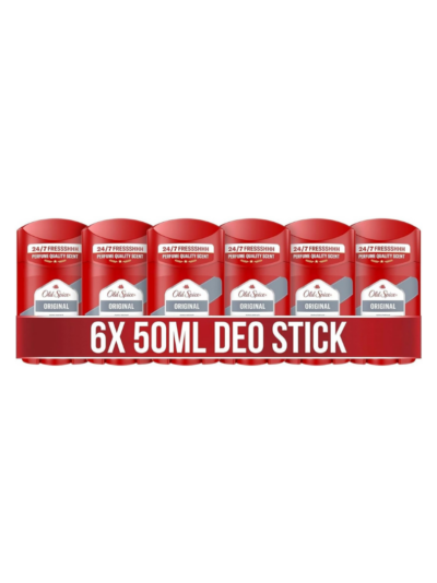 Old Spice Original Deodorant Stick for Men, 6 x 50 ml