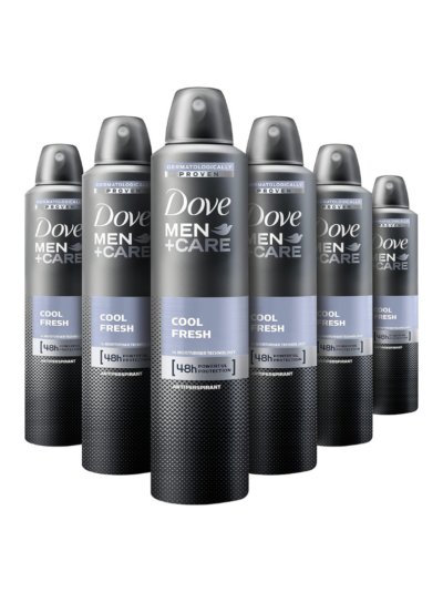 Dove Cool Fresh Anti-Perspirant Deodorant Aerosol for Men 250 ml - Pack of 6
