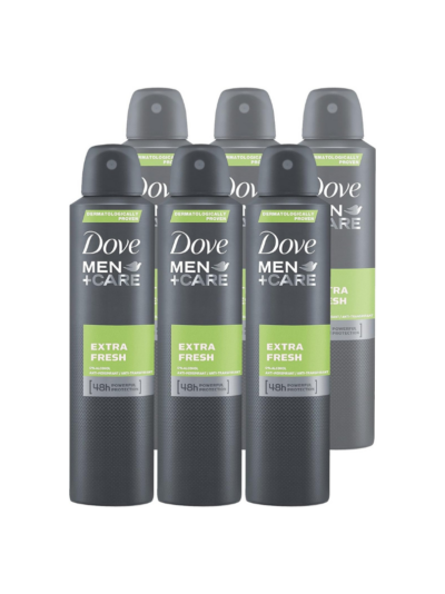Dove Men+Care | Extra Fresh Anti-Perspirant 48 Hour Powerful Protection| 250ML,(Pack of 6)