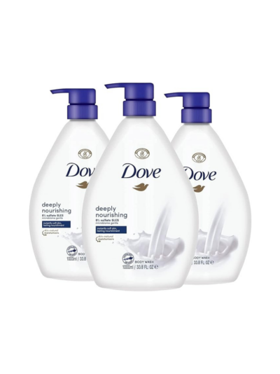 Dove Deep Nourishment Body Wash with Pump1000ml pack 3