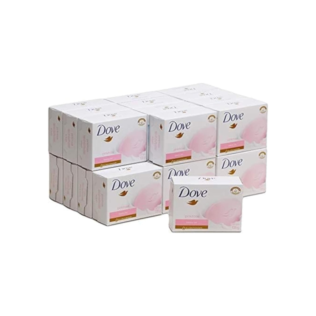 Dove Beauty Cream Bar Soaps, Pink/Rosa - 135g