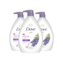 Dove Relaxing Body Wash Lavender Oil and Chamomile pack of 3