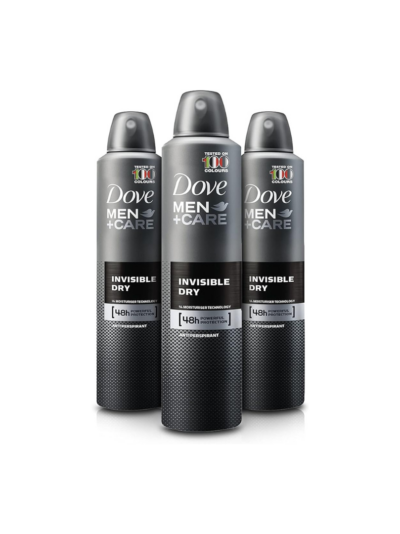 Dove Invisible Dry Strong Antiperspirant Aerosol Spray,Large Pack (3 x 250ml)
