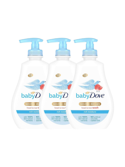 Baby Dove Rich Moisture Head to Toe Wash - Gentle & Nourishing Hair and Body