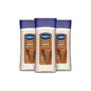 Vaseline Intensive Care Body Gel Oil Cocoa Radiant 6.8 oz, Pack of 3, Brown, 6.8 Ounce