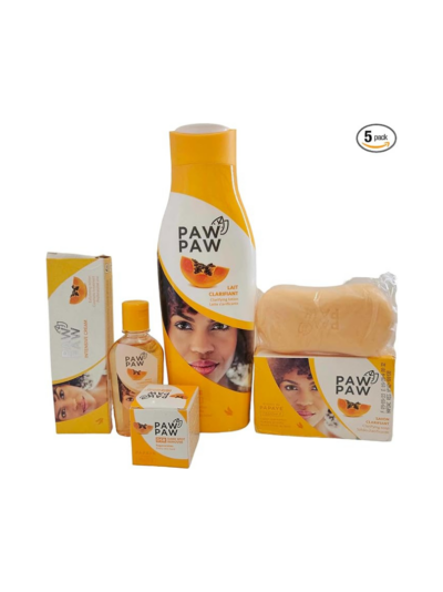 Paw Paw Clarifying Set of  5 with Vitamin E and Papaya extracts 500ml