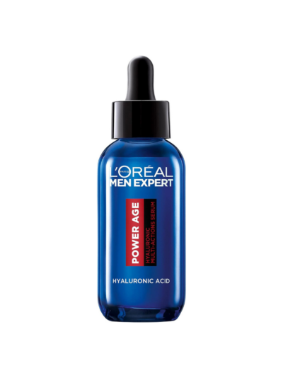 L’Oréal Paris men expert 's Serum, Hyaluronic Acid Serum for Ageing, Dry & Dull Skin, Power Age, 30ml