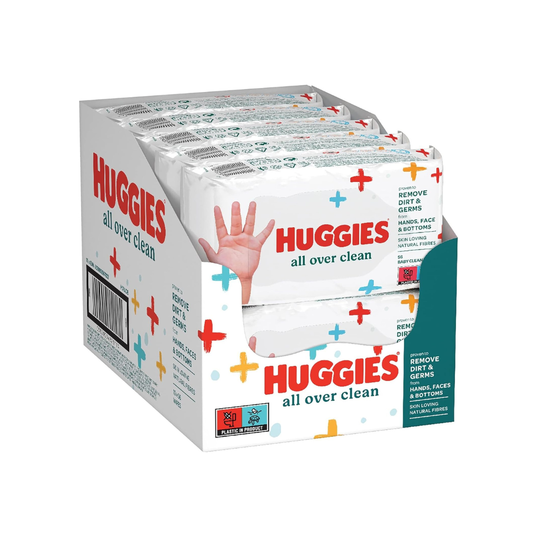 Huggies Natural Baby All Over Clean Aloe Vera Wipes, 560 Sheets