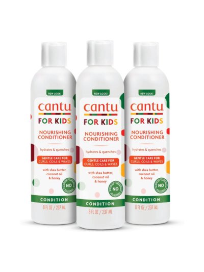 Cantu Care for Kids Nourishing Sulfate-Free Conditioner with Shea Butter, 8 fl oz (Pack of 3)