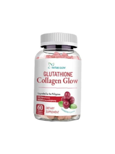 Nature Glow Glutathione Collagen Glow – Cranberry Flavored Skin Support Gummies 60 Count