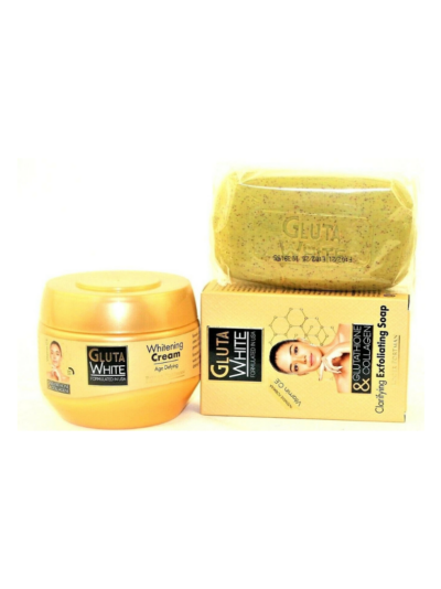 Gluta White Glutathione & Collagen Clarifying Cream 250ml and Soap
