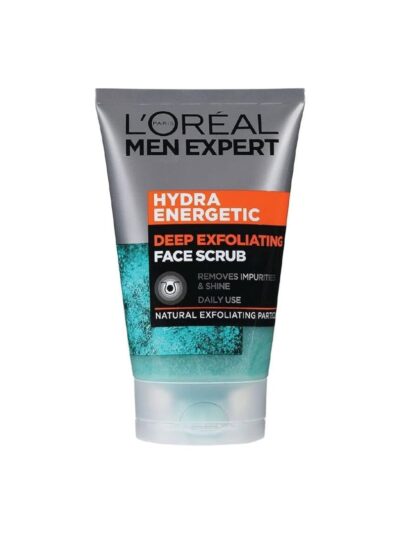 L’Oréal Paris Men Expert Face Scrub, Hydra Energetic Deep Exfoliating Face Wash for Men 100 ml